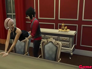 Naruto Cap 1 naruto trata de seducir a tsunade y itty-bitty puede sasuke esta follandose a sakura en el comedor sexo anal como a ella le gusta le termina adentro