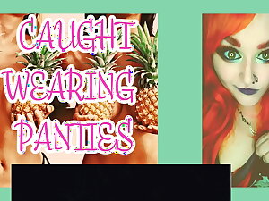 I caught you wearing my women's knickers with an increment of sucking on my dildo by Goddess Lana